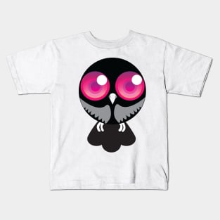 Pink Eye Owl Kids T-Shirt